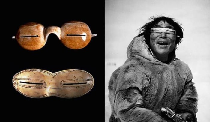 inuit con gafas de sol